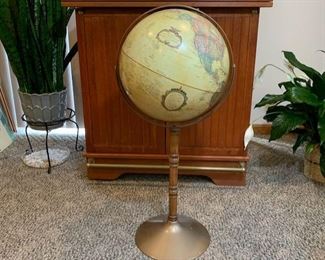 Vintage globe on stand
