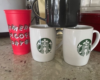 Starbucks brand coffee mugs