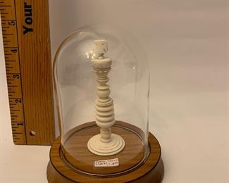 1829 Rare 5" King in glass case.  