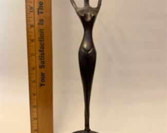 Ballet Dancer Modern Stylized Metal 12"