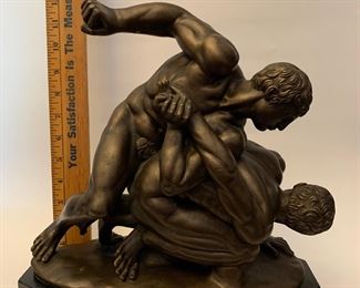 Mint condition sculpture of "The Wrestlers"  10 Lbs