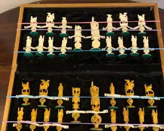 Chinese Puzzle Ball Chess Set with 7" King