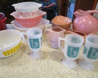 Pyrex collection, Russel Wright and more.