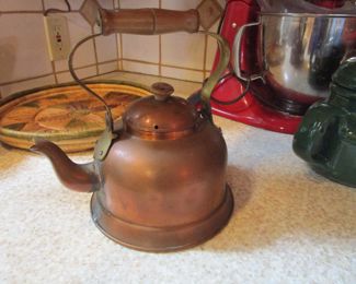 Vintage copper kettle
