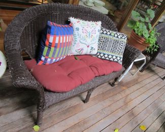 Outdoor wicker furniture