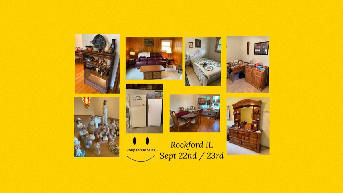 Rockford Estate Sale hosted by Jolly Estate Sales starts on 9/22/2023