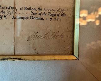 historical document stated 1721