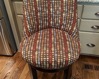 upholstered swivel barstools- counter height