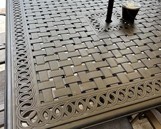 5’ by 5’ square table with 8 chairs