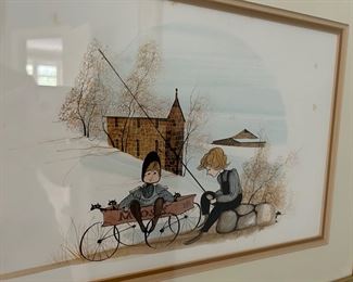 P. Buckley Moss signed framed prints