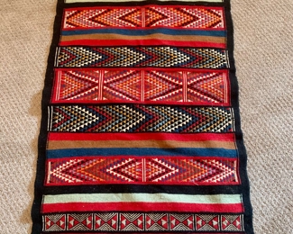 tribal textile, approx 20” by 40”