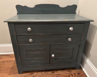 old painted cabinet