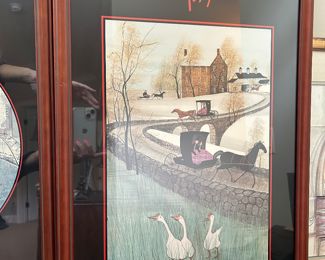 L. Buckley Moss framed print