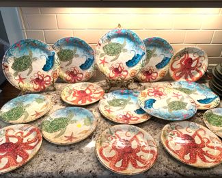 Pier 1 melamine dishes (15)