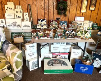 Collection of Dept 56 Snow Village - Lots of them are retired - all with boxes