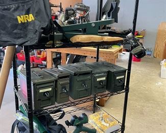Artillary Boxes, Rifle stands, T-Series Scope, Gun cleaning equipment