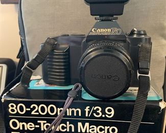 Canon T50 Camera and Tele Zoom Lens