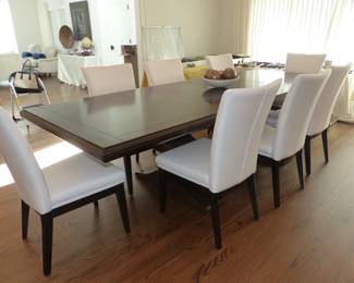 Stunning dining table with 8 chairs from Classic Galleries
