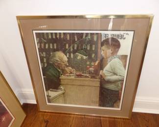 Norman Rockwell signed print