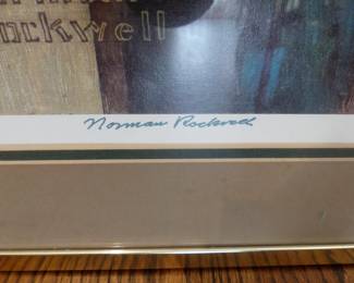 Norman Rockwell signed print
