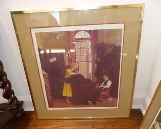 Norman Rockwell signed print