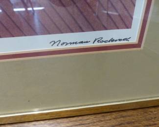 Norman Rockwell signed print