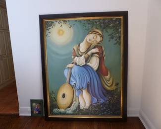 Signed Rajka Kupesic painting with authenticity