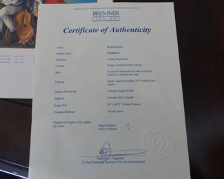 Signed Rajka Kupesic painting with authenticity