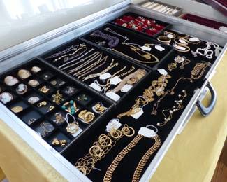 Fine jewelry including 14K, 18K, sterling silver, designed pieces including David Yurman & Tiffany, assorted watches and more 