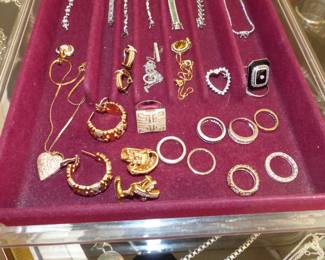 Fine jewelry including 14K, 18K, sterling silver, designed pieces including David Yurman & Tiffany, assorted watches and more 