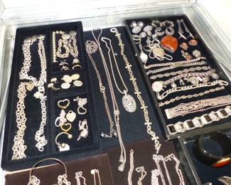 Fine jewelry including 14K, 18K, sterling silver, designed pieces including David Yurman & Tiffany, assorted watches and more 