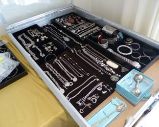 Fine jewelry including 14K, 18K, sterling silver, designed pieces including David Yurman & Tiffany, assorted watches and more 