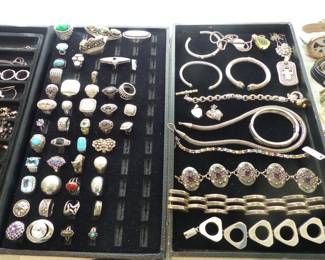Fine jewelry including 14K, 18K, sterling silver, designed pieces including David Yurman & Tiffany, assorted watches and more 