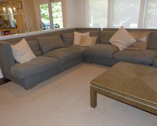Lillian August custom large sectional sofa (can be rearranged, reconfigured and made smaller)