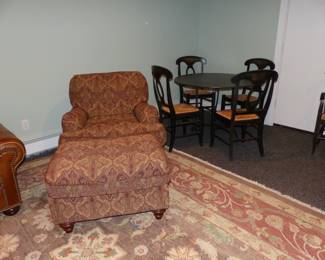Club chair & ottoman