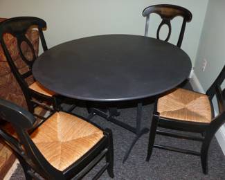 Lillian August round table with 4 chairs, 