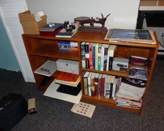 Bookcase, books, Playboy magazines