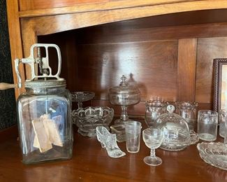 Antique butter churn,  