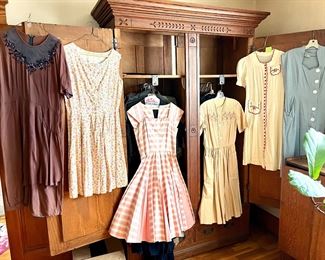 Vintage dresses from 40’s and 50’s