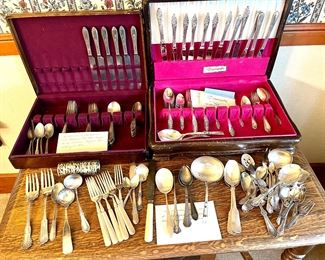 Antique and vintage silver plate flatware 