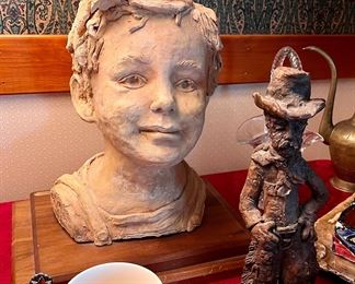 Babs Mallor childs bust sculpture