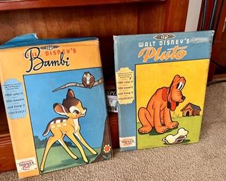 Disney Bambi and Pluto wall art in original packages