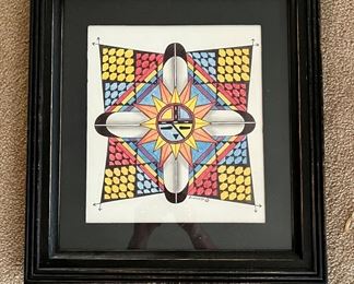 Hovanaya Hopi colored pencil drawing.