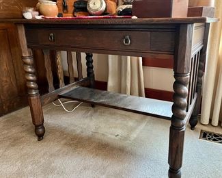 Antique library table