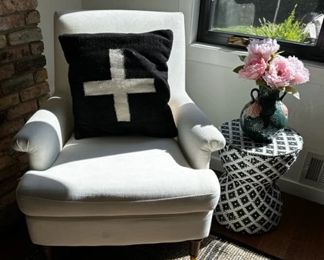 Mercer rolled upholstered arm chairs (Threshold designed w/Studio McGee) there are four total