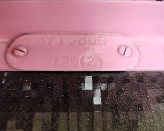 vintage custom painted National Cash Register, with key, works perfectly