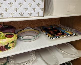 serving platters and dishes