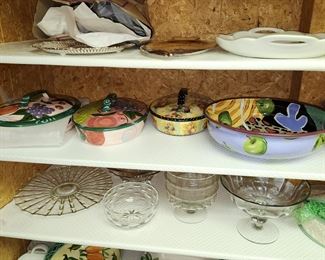 serving platters and dishes