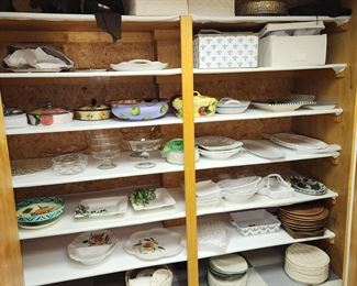 serving platters and dishes