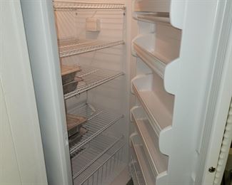 full size GE upright freezer, works perfectly. Easy removal from basement door right next to it (BUYER MOVES)